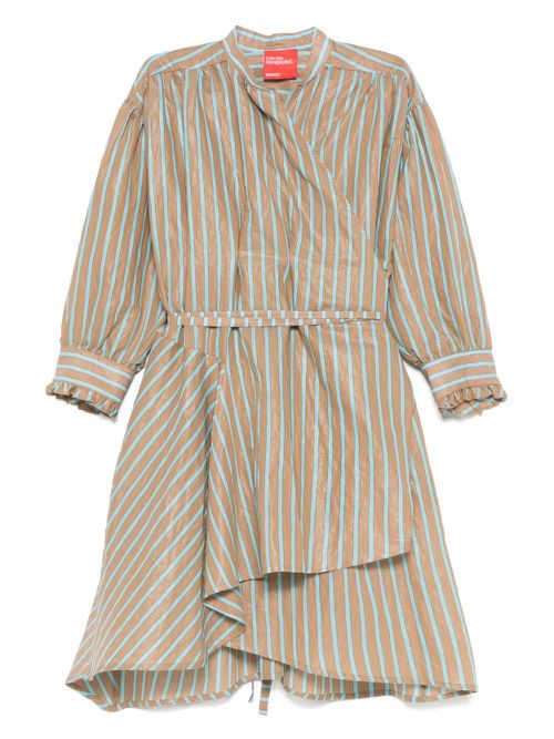 Striped dress - Brown