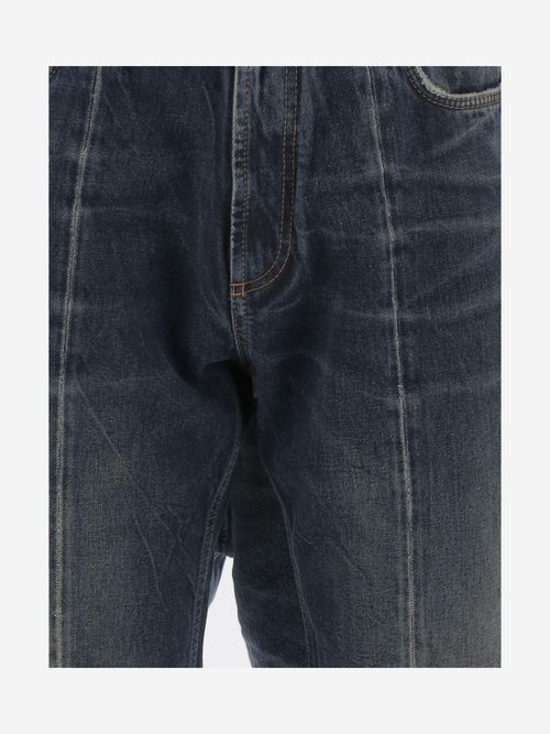 Dark Denim Cotton Jeans — Navy