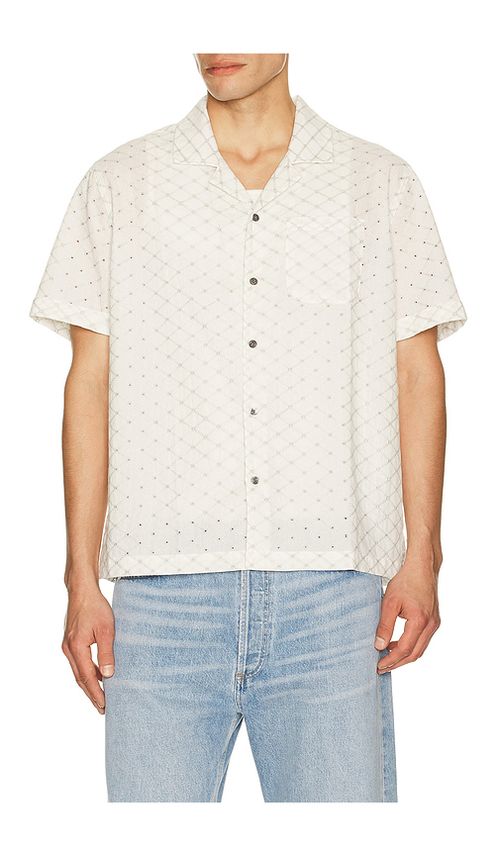 Rails Tyler Camp Collar Shirt in White. L. Also in M, XL/1X