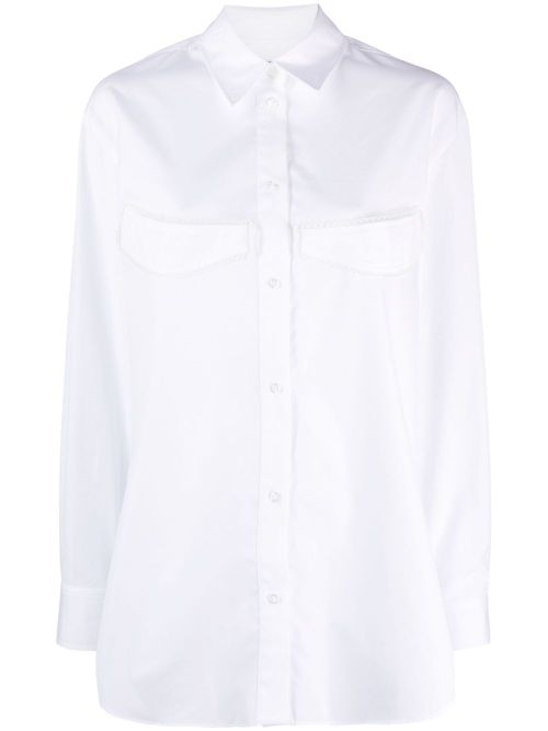 Long-sleeve cotton shirt - White