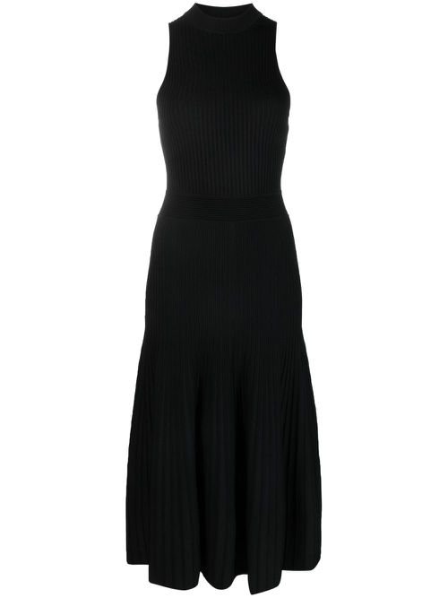 Marianne tank pleated dress - Black