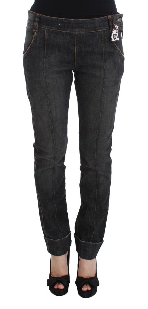 Cotton Slim Fit Denim Jeans — Gray