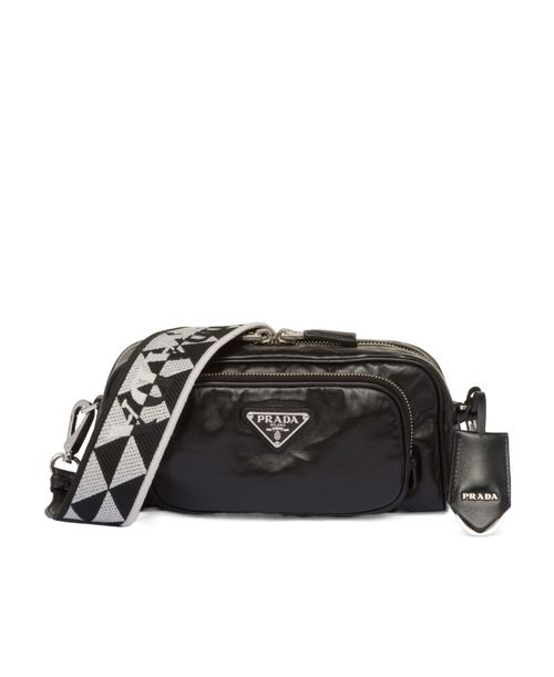 Nappa leather shoulder bag