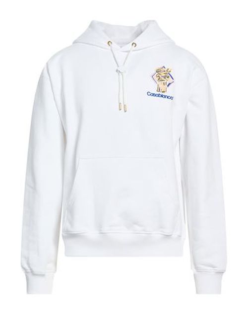 Man Sweatshirt White Size L Cotton, Viscose