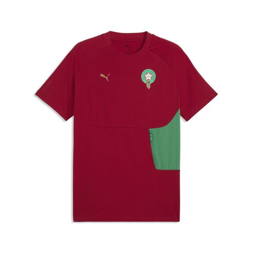 Morocco PUMATECH Pocket Tee Men, Football, Dark Crimson/Victory Gold