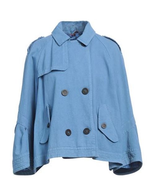 Woman Denim outerwear Pastel blue Size 8 Cotton