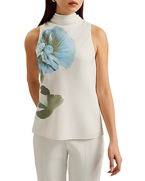 Cowl Neck Sleeveless Top