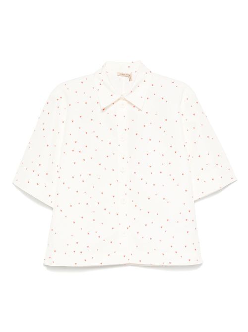 Heart-print shirt - White