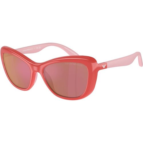 Emporio Armani Kid Emporio Armani EK4004 5624D0 Sunglasses Injected Pink Violet Butterfly Mirrored Mirror