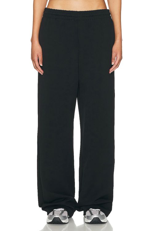 WARDROBE.NYC Semi Matte Track Pant in Black - Black.  XS also in
