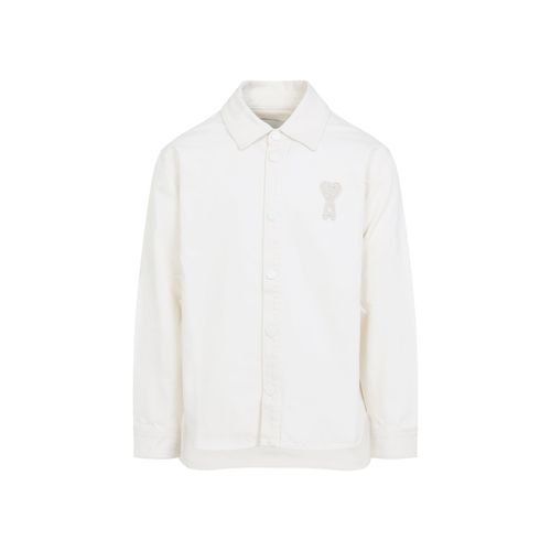 Cotton Knitted Ami de Coeur Overshirt