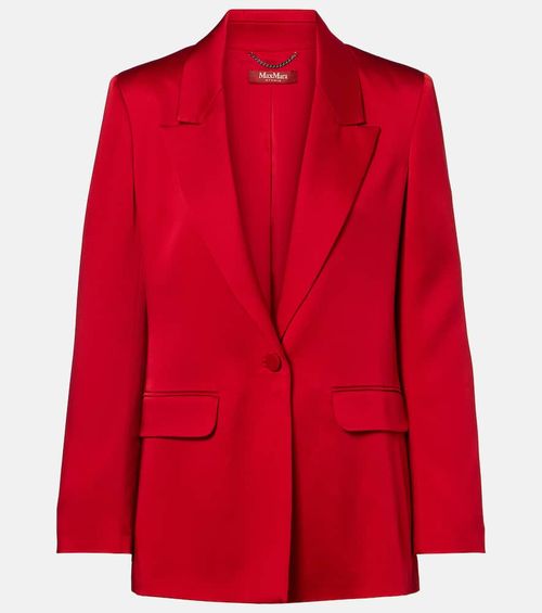 Satin crêpe blazer