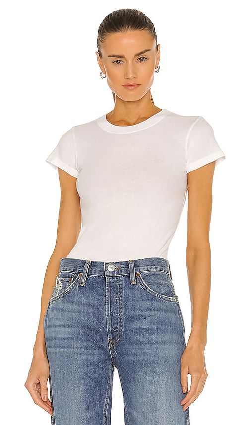 LA Made Crew Neck Tee in White. XS. Also in
