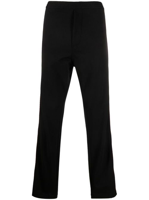 Logo-trim track pants - Black