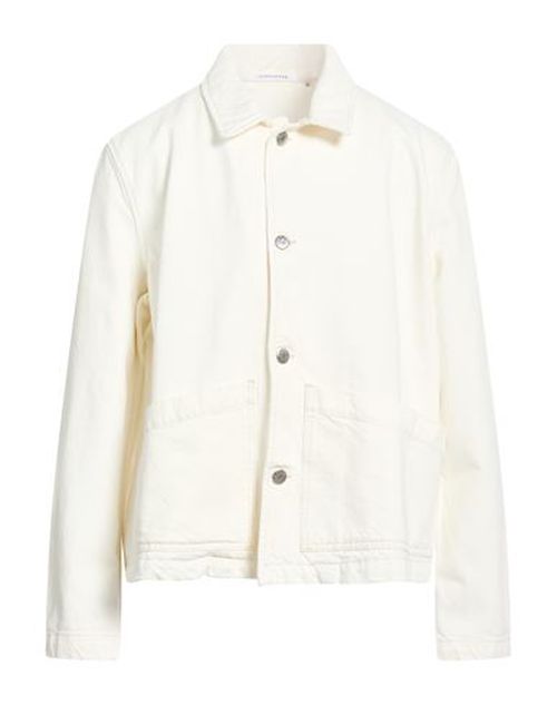Man Denim outerwear Off white Size L Organic cotton