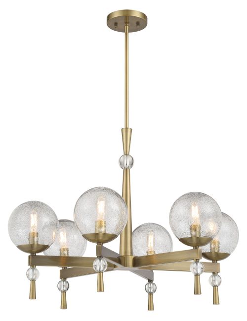 Oxidized Aged Brass Chandelier from the Populuxe Collection