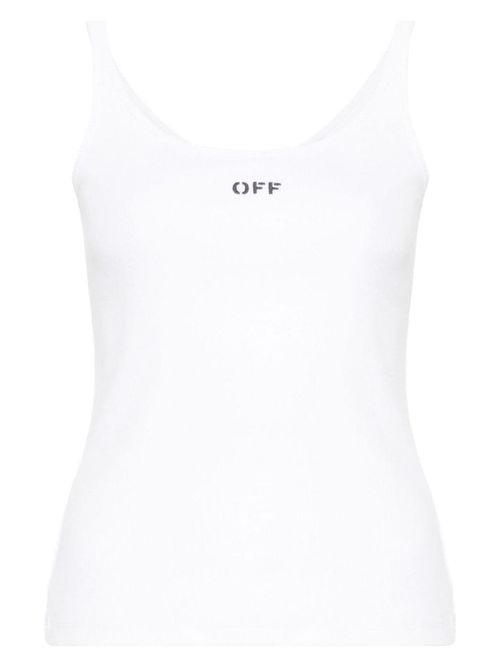 Off-White Women's Tank Top With Logo | Size 42 | OWAD072C99JER002 Color 0110