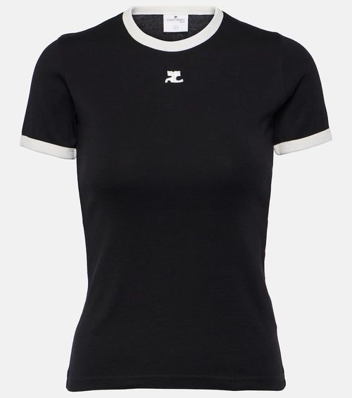 Courrèges Logo cotton jersey T-shirt
