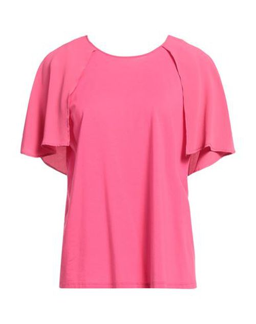 Seventy Venezia Woman Top Fuchsia Size L Cotton, Lyocell, Elastane