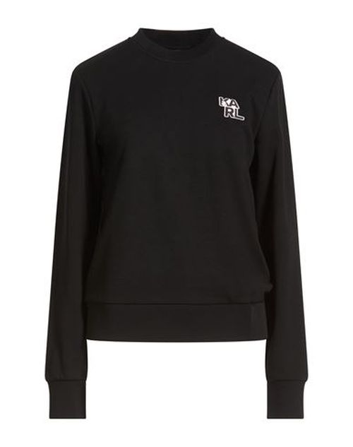 Woman Sweatshirt Black Size S Organic cotton, Polyester