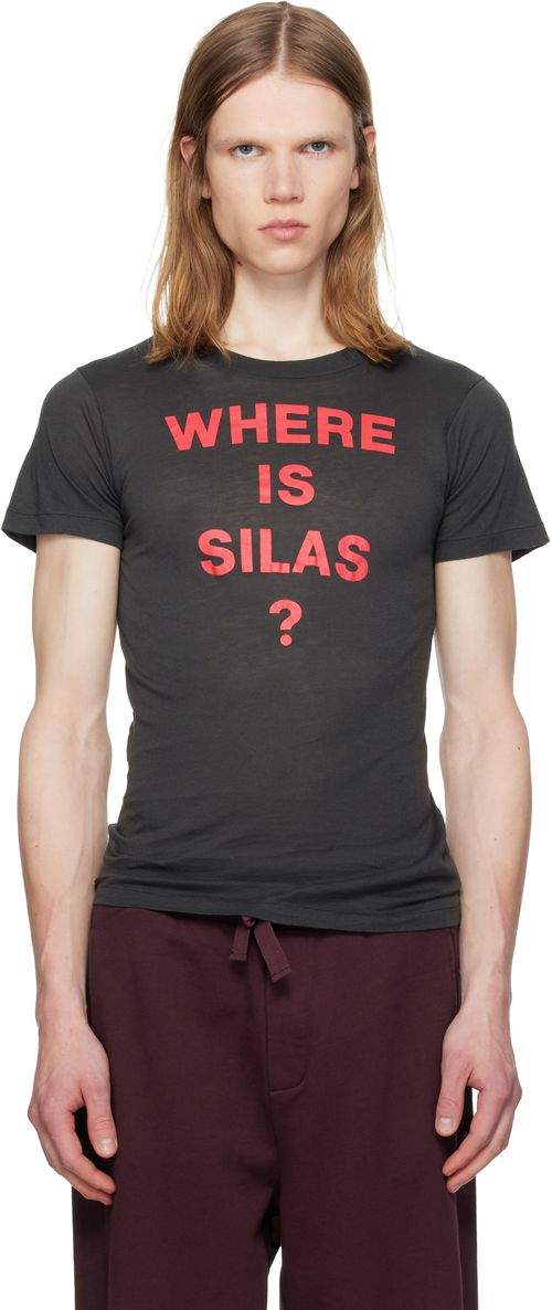 Black Slogan T-shirt