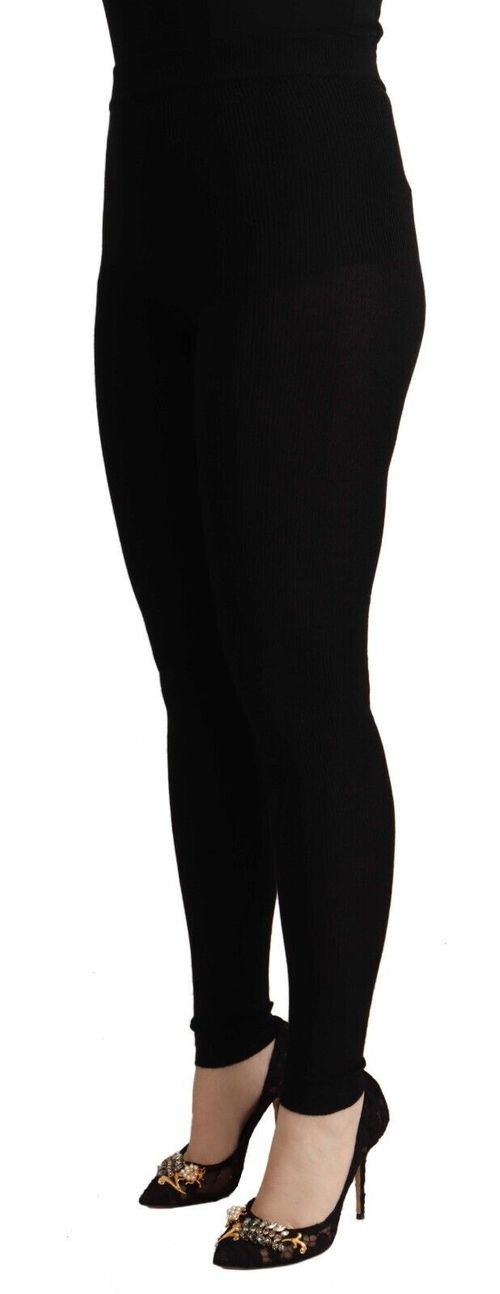 Cashmere Stretch Waist Leggings — Black