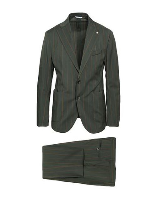 Man Suit Military green Size 40 Virgin Wool