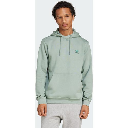ADIDAS Originals Mens Trefoil Essentials Hoodie - Mint Cotton - X-Sma