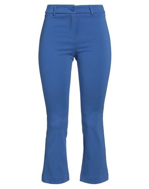 Woman Pants Bright blue Size 8 Cotton, Nylon, Elastane