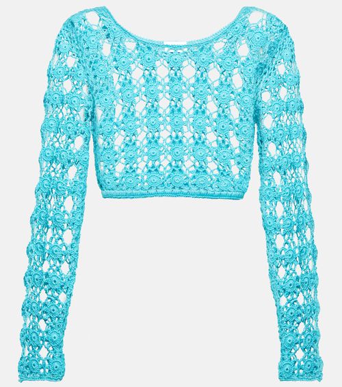 Bella cotton crochet crop top
