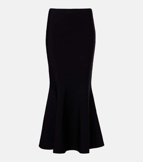 Knitted midi skirt