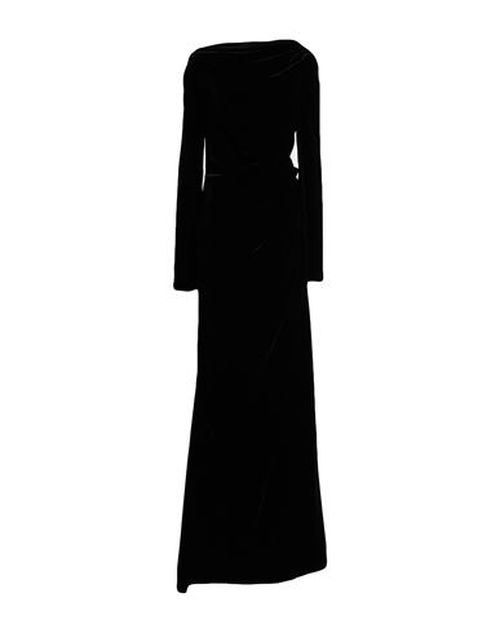 Woman Maxi dress Black Size 2 Viscose, Cupro, Acetate, Silk