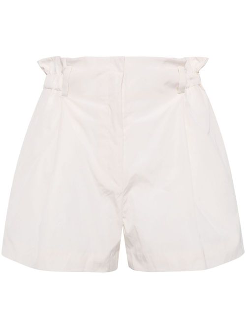 Plenteous crease-effect shorts - White