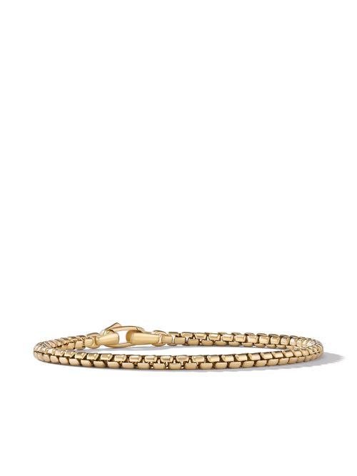 18kt yellow gold 3.4mm Box Chain bracelet