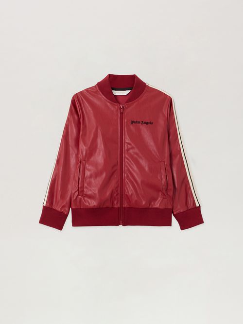 Pa Coated Track Bomber Jkt Kids  Brick Red