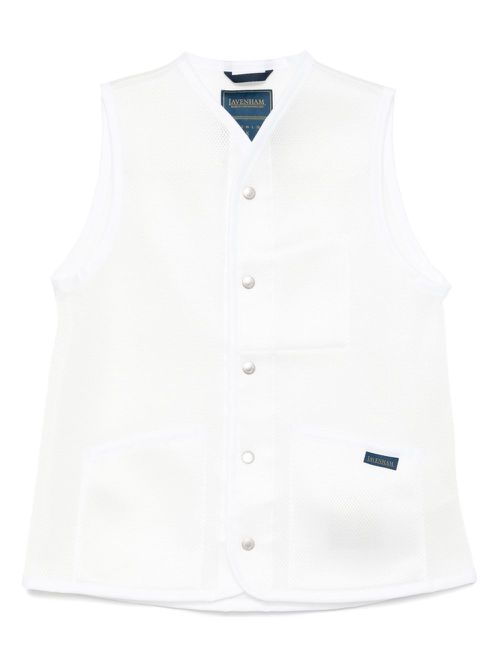 Comme Des Garçons Girl mesh gilet - White