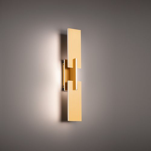 Aged Brass LED Wall Sconce from the Amari Collection