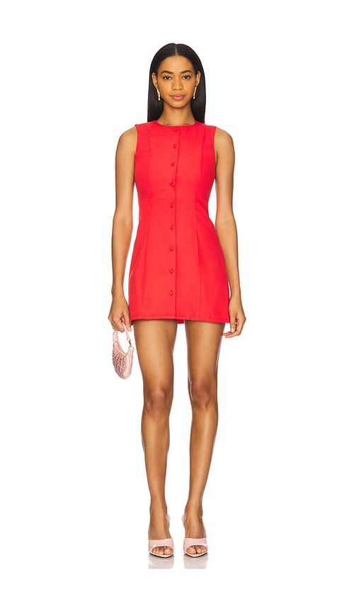 MORE TO COME Selma Mini Dress in Red.  XS. Also in