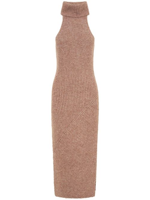 Kiandra ribbed dress - Neutrals