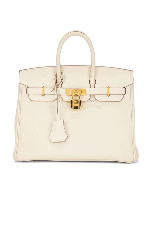 Hermes Togo Birkin 25 Handbag in Crea