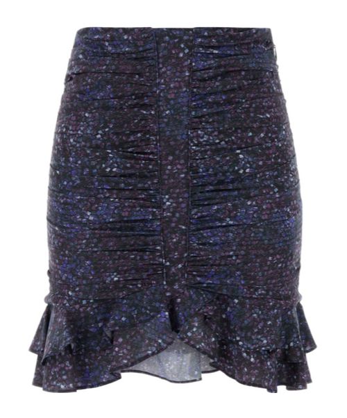 Milendi Gathered Ruffled Mini Skirt