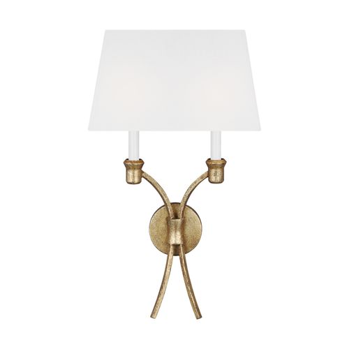 Visual Comfort Studio Westerly 2-Light Wall Sconce in Antique Gild by Chapman & Myer