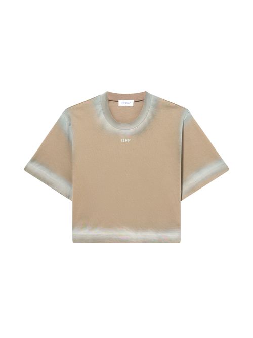 Spray Off Stamp Crop T-shirt - Female T-shirts Fungi