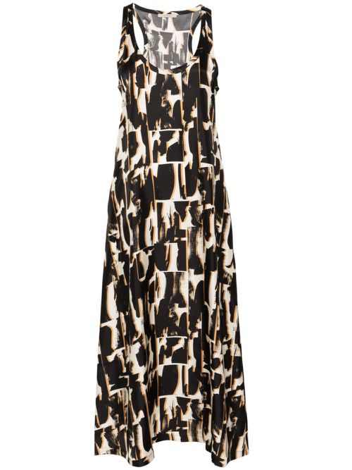 Allie silk midi dress - Black