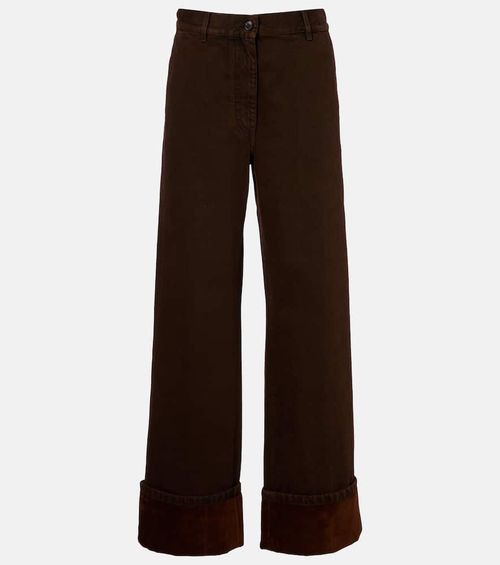 High-rise straight jeans