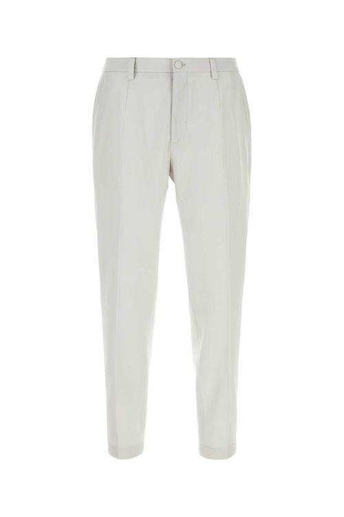 Virgin Wool Trousers — Beige