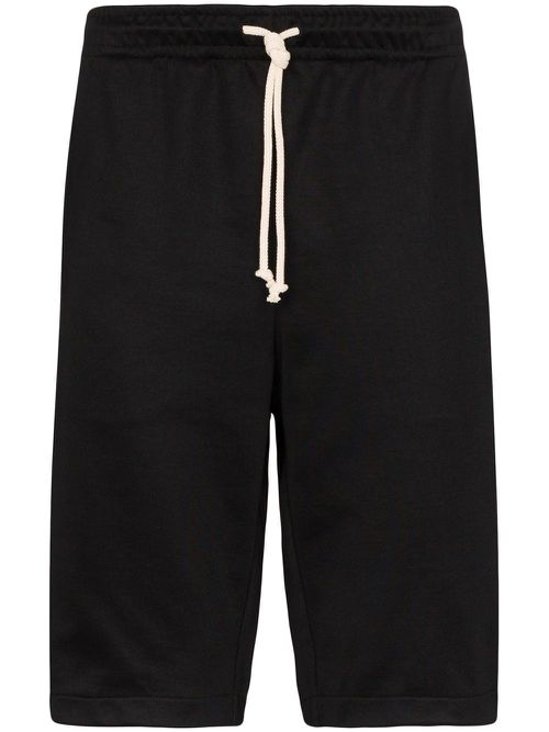 GG Web-stripe track shorts - Black