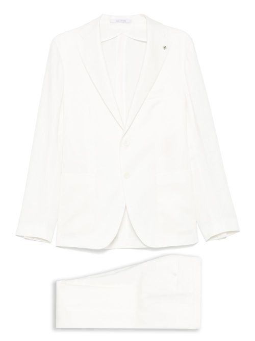 Tagliatore linen suit - White