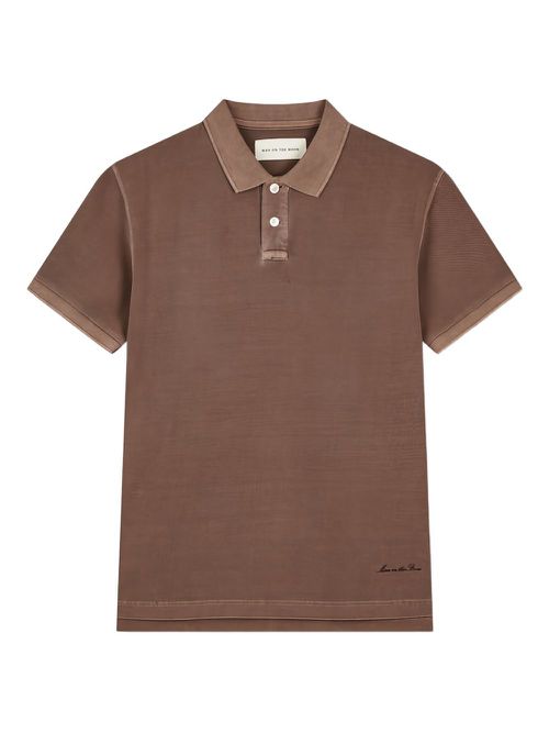 Cotton polo shirt - Brown