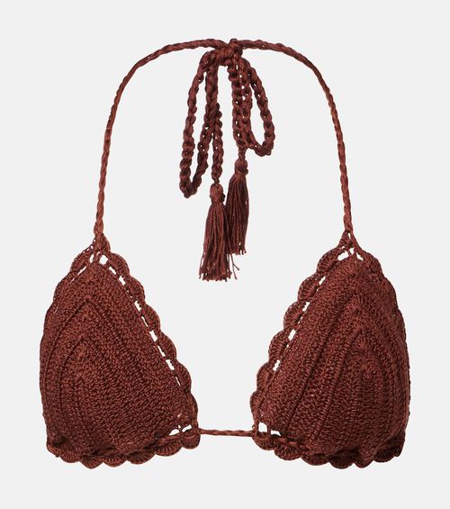 Crochet cotton bikini top
